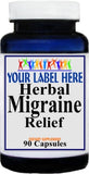 Private Label Herbal Migraine Relief 90caps Private Label 12,100,500 Bottle Price
